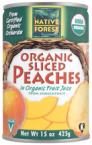 Native Forest Organic Sliced Peaches
